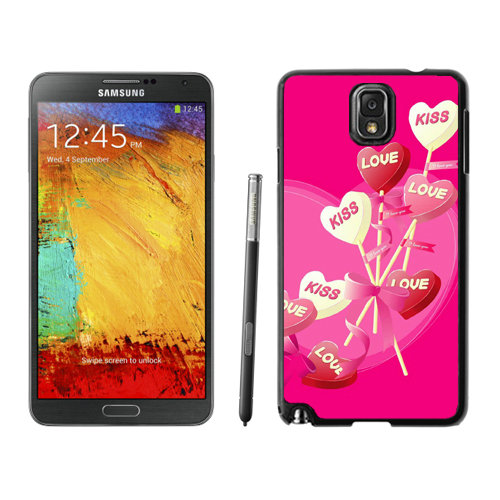 Valentine Sweet Kiss Samsung Galaxy Note 3 Cases EES - Click Image to Close